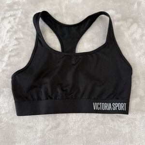 Victoria‎ Sport Black Medium Racerback Sports Bra Comfort Activewear Top